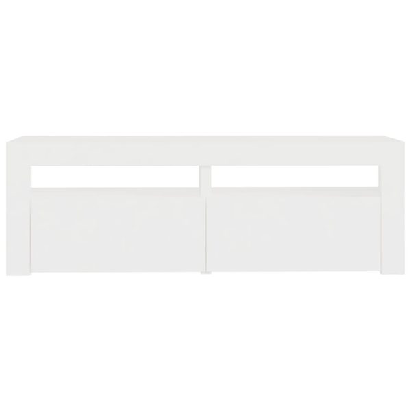 Closter TV Cabinet with LED Lights 120x35x40 cm – White