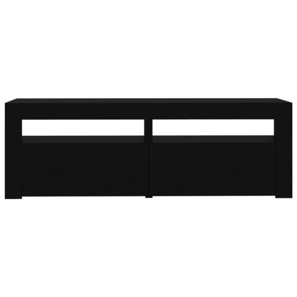 Closter TV Cabinet with LED Lights 120x35x40 cm – Black