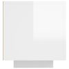 Grange TV Cabinet with LED Lights 160x35x40 cm – High Gloss White