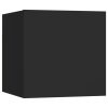 Warrenton Wall Mounted TV Cabinet 30.5x30x30 cm – Black, 1