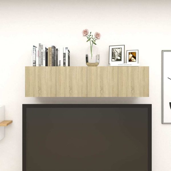 Warrenton Wall Mounted TV Cabinet 30.5x30x30 cm – Sonoma oak, 4