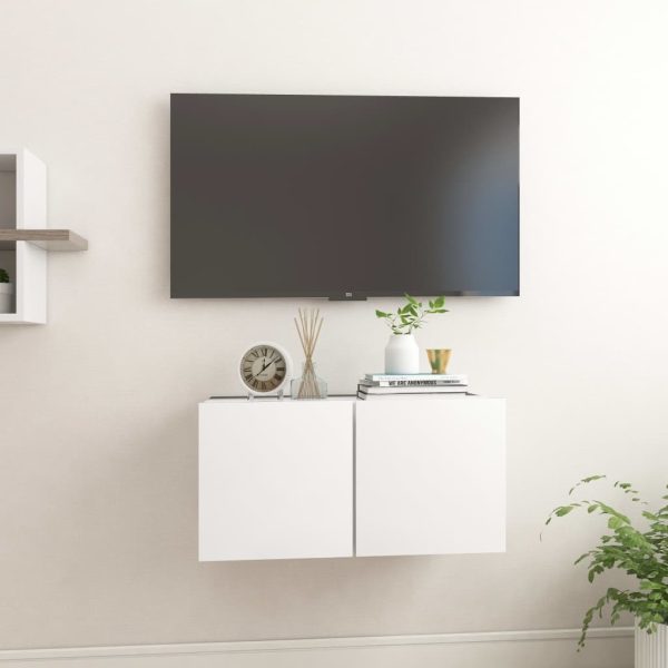 Chichester Hanging TV Cabinet 60x30x30 cm – White, 1