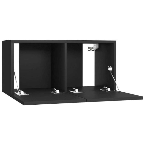 Chichester Hanging TV Cabinet 60x30x30 cm – Black, 2