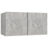 Chichester Hanging TV Cabinet 60x30x30 cm – Concrete Grey, 1
