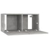 Chichester Hanging TV Cabinet 60x30x30 cm – Concrete Grey, 2