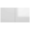 Chichester Hanging TV Cabinet 60x30x30 cm – High Gloss White, 2