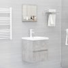 Bathroom Mirror Engineered Wood – 40 cm, Concrete Grey