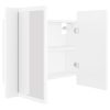 LED Bathroom Mirror Cabinet 60x12x45 cm – White