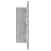 LED Bathroom Mirror Cabinet 60x12x45 cm – Concrete Grey