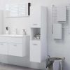 Bathroom Cabinet 30x30x130 cm Engineered Wood – White