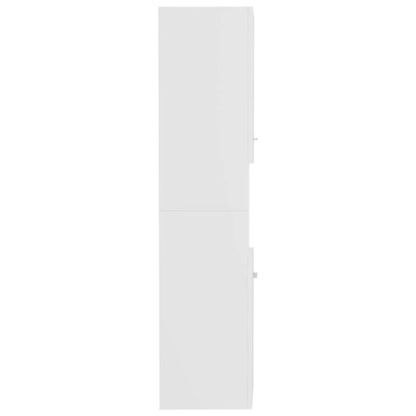 Bathroom Cabinet 30x30x130 cm Engineered Wood – White