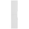 Bathroom Cabinet 30x30x130 cm Engineered Wood – High Gloss White