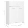 Bathroom Cabinet 60x33x80 cm Engineered Wood – White