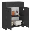 Bathroom Cabinet 60x33x80 cm Engineered Wood – Grey