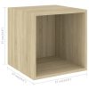 Wall Cabinet 37x37x37 cm Engineered Wood – Sonoma oak, 4
