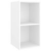 Burleson Wall-mounted TV Cabinet Engineered Wood – 37x37x72 cm, White