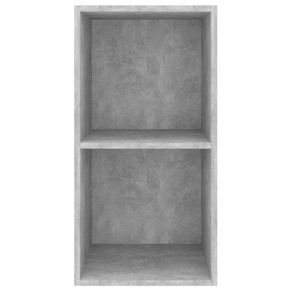 Burleson Wall-mounted TV Cabinet Engineered Wood – 37x37x72 cm, Concrete Grey