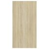 Burleson Wall-mounted TV Cabinet Engineered Wood – 37x37x72 cm, Sonoma Oak and White