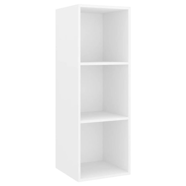 Burleson Wall-mounted TV Cabinet Engineered Wood – 37x37x107 cm, White