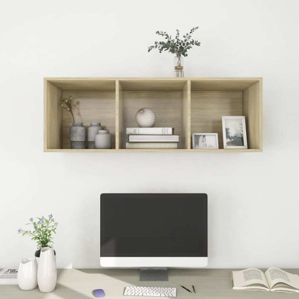 Burleson Wall-mounted TV Cabinet Engineered Wood – 37x37x107 cm, Sonoma oak