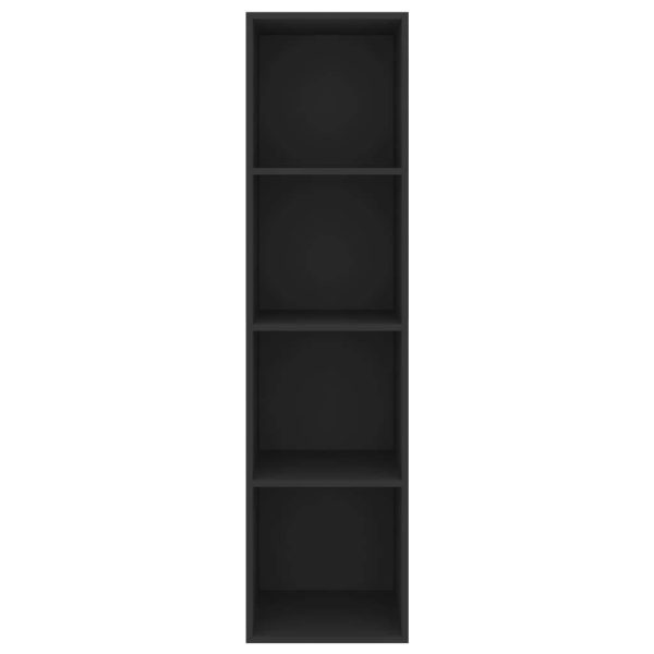 Burleson Wall-mounted TV Cabinet Engineered Wood – 37x37x142.5 cm, Black