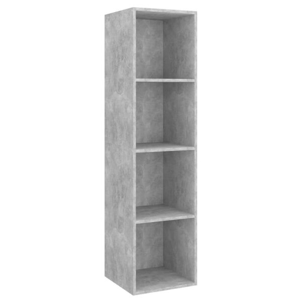 Burleson Wall-mounted TV Cabinet Engineered Wood – 37x37x142.5 cm, Concrete Grey