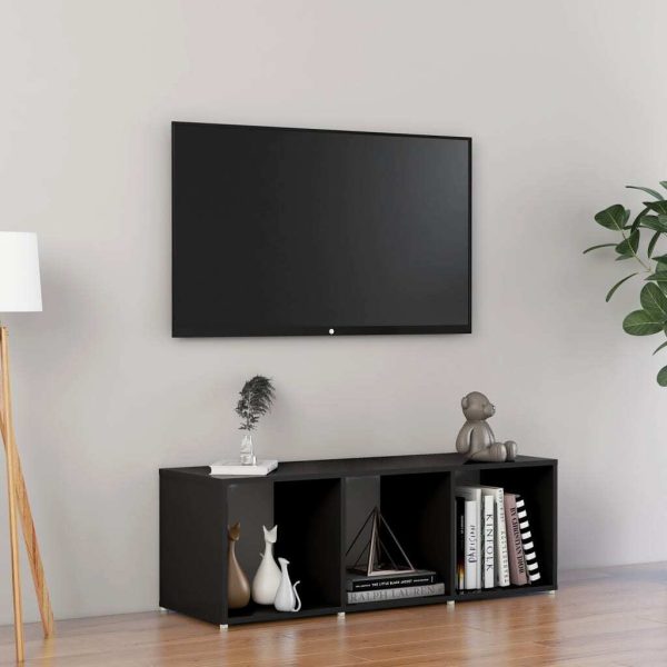 Broadstone TV Cabinet Engineered Wood – 107x35x37 cm, Black