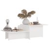 Coffee Table 111.5x50x33 cm Engineered Wood – White, 1