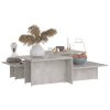 Coffee Table 111.5x50x33 cm Engineered Wood – Concrete Grey, 2