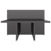 Coffee Table 111.5x50x33 cm Engineered Wood – High Gloss Grey, 1
