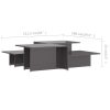 Coffee Table 111.5x50x33 cm Engineered Wood – High Gloss Grey, 2