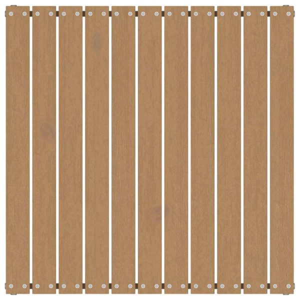 Garden Footstool 70x70x30 cm Solid Pinewood – Honey Brown