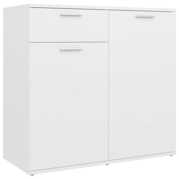 Sideboard Engineered Wood – 80x36x75 cm, White