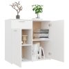 Sideboard Engineered Wood – 80x36x75 cm, White