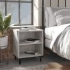 Cheshunt Bed Cabinet with Metal Legs 40x30x50 cm – Concrete Grey, 2