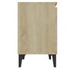 Secaucus Bed Cabinet with Metal Legs 40x30x50 cm – Sonoma oak, 2