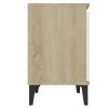 Secaucus Bed Cabinet with Metal Legs 40x30x50 cm – Brown, 1