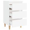 Chapeltown Bed Cabinet with Solid Wood Legs 40x35x69 cm – White, 2