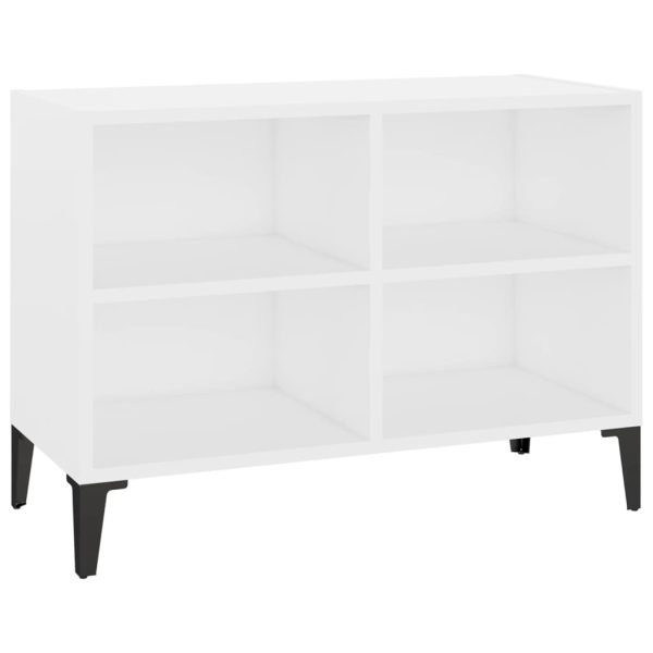 Ecorse TV Cabinet with Metal Legs – 69.5x30x50 cm, White