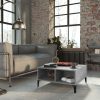 Coffee Table 60x60x30 cm Engineered Wood – Concrete Grey