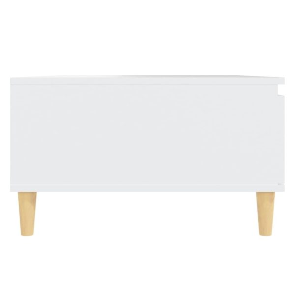 Coffee Table 90x60x35 cm Engineered Wood – White