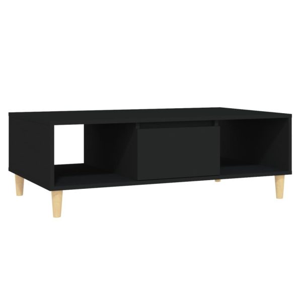 Coffee Table 103.5x60x35cm Engineered Wood – Black