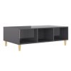 Coffee Table 103.5x60x35cm Engineered Wood – High Gloss Grey