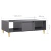 Coffee Table 103.5x60x35cm Engineered Wood – High Gloss Grey