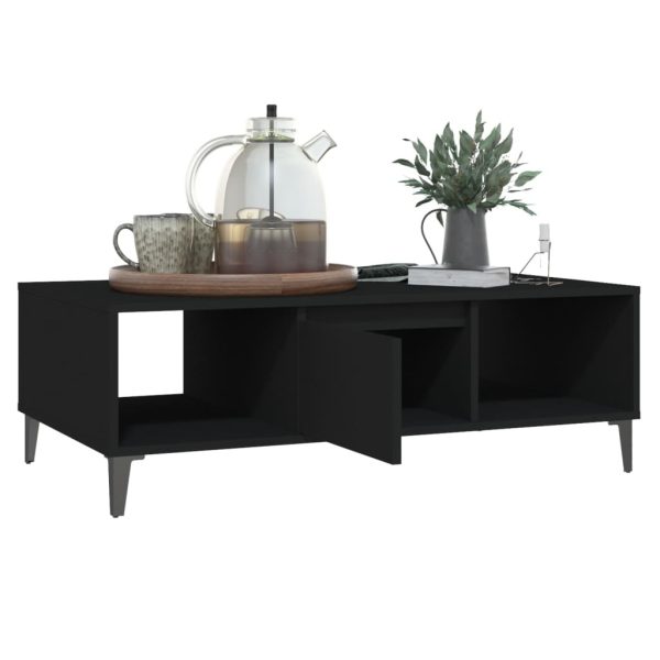 Coffee Table 103.5x60x35 cm Engineered Wood – Black