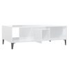 Coffee Table 103.5x60x35 cm Engineered Wood – High Gloss White