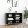 Sideboard 103.5x35x70 cm Engineered Wood – High Gloss Black