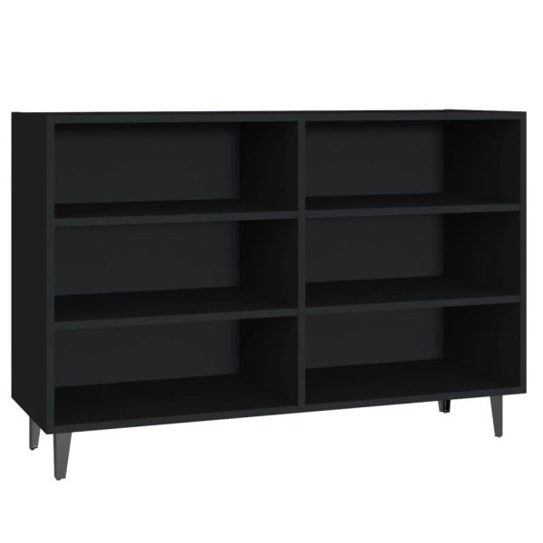Sideboard 103.5x35x70 cm Engineered Wood – Black