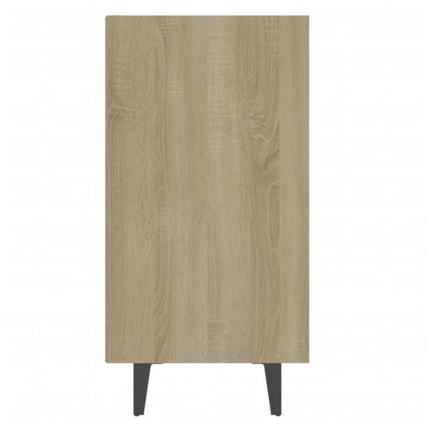 Sideboard 103.5x35x70 cm Engineered Wood – White and Sonoma Oak
