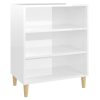 Sideboard 57x35x70 cm Engineered Wood – High Gloss White